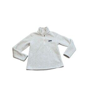 Patagonia Sweater Womens Sz Medium Quarter Zip Fleece High Pile Sherpa Los Gatos